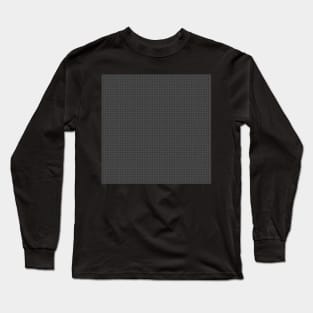 "Zeus" Small Houndstooth by Suzy Hager    Grey & Black Long Sleeve T-Shirt